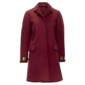 Burberry Prorsum cashmere blend metal bar coat